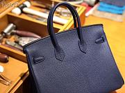 Hermes Birkin 25 In Navy Blue - 2