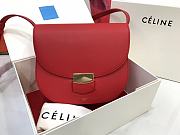 Ceiline Medium Trotteur Bag In Leather Taupe 23 cm - 1