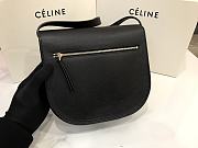 Celine Medium Trotteur Bag In Leather Taupe In Black 23 cm - 6