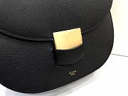 Celine Medium Trotteur Bag In Leather Taupe In Black 23 cm - 3