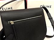 Celine Medium Trotteur Bag In Leather Taupe In Black 23 cm - 2
