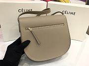 Celine Medium Trotteur Bag In Leather Taupe In Grey 23 cm - 2