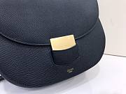 Celine Medium Trotteur Bag In Blue Leather Taupe 23 cm - 2
