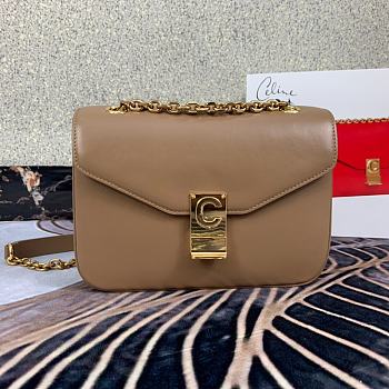 Celine Pre-Owned 2020s C Charm Shoulder Bag 370348 Size 21.5x15x7 cm