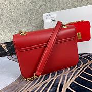 Celine Pre-Owned 2020s C Charm Shoulder Bag In Red 370348 Size 21.5x15x7 cm - 4