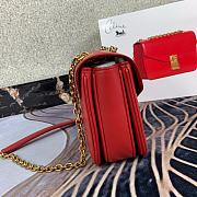 Celine Pre-Owned 2020s C Charm Shoulder Bag In Red 370348 Size 21.5x15x7 cm - 6