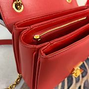 Celine Pre-Owned 2020s C Charm Shoulder Bag In Red 370348 Size 21.5x15x7 cm - 3