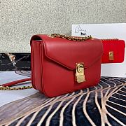 Celine Pre-Owned 2020s C Charm Shoulder Bag In Red 370348 Size 21.5x15x7 cm - 2