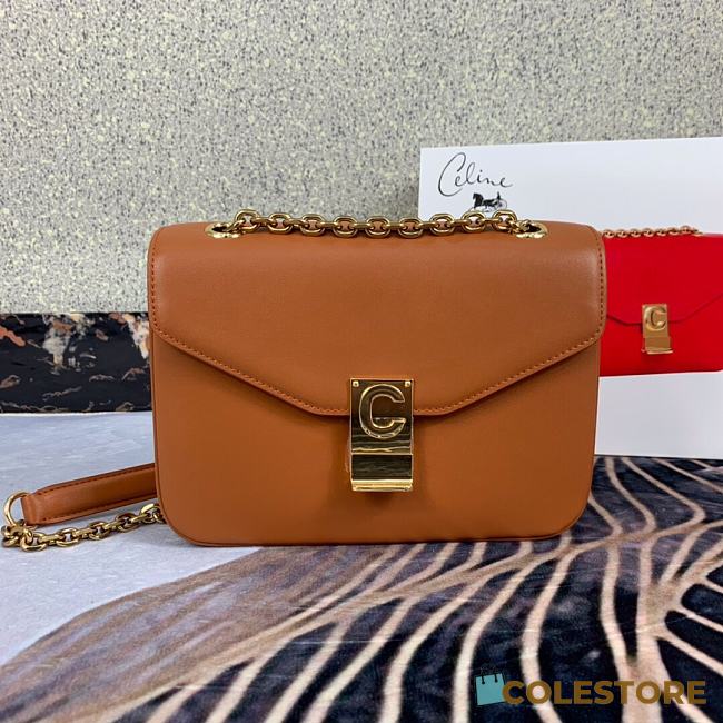 Celine Pre-Owned 2020s C Charm Shoulder Bag In Brown 370348 Size 21.5x15x7 cm - 1