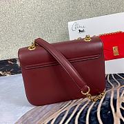 Celine Pre-Owned 2020s C Charm Shoulder Bag In Wine 370348 Size 21.5x15x7 cm - 6