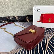 Celine Pre-Owned 2020s C Charm Shoulder Bag In Wine 370348 Size 21.5x15x7 cm - 2