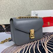 Celine Pre-Owned 2020s C Charm Shoulder Bag In Grey 370348 Size 21.5x15x7 cm - 4
