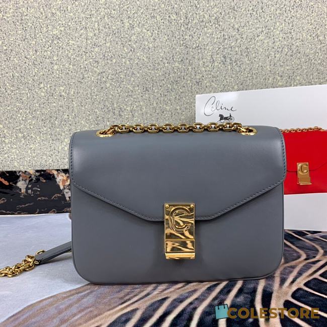 Celine Pre-Owned 2020s C Charm Shoulder Bag In Grey 370348 Size 21.5x15x7 cm - 1