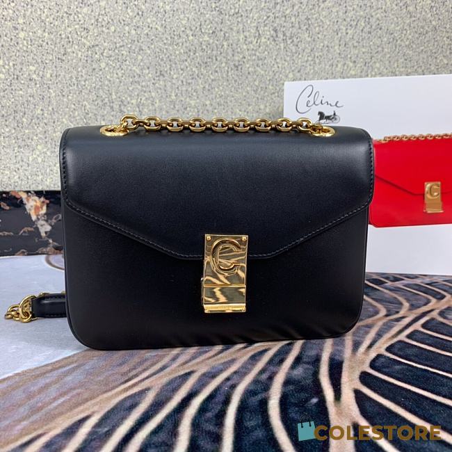 Celine Pre-Owned 2020s C Charm Shoulder Bag In Black 370348 Size 21.5x15x7 cm - 1