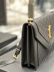 YSL Gaby Satchel In Quilted Lambskin In Black 66886 26×18×5cm - 3