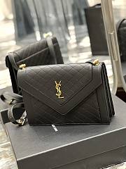 YSL Gaby Satchel In Quilted Lambskin In Black 66886 26×18×5cm - 5