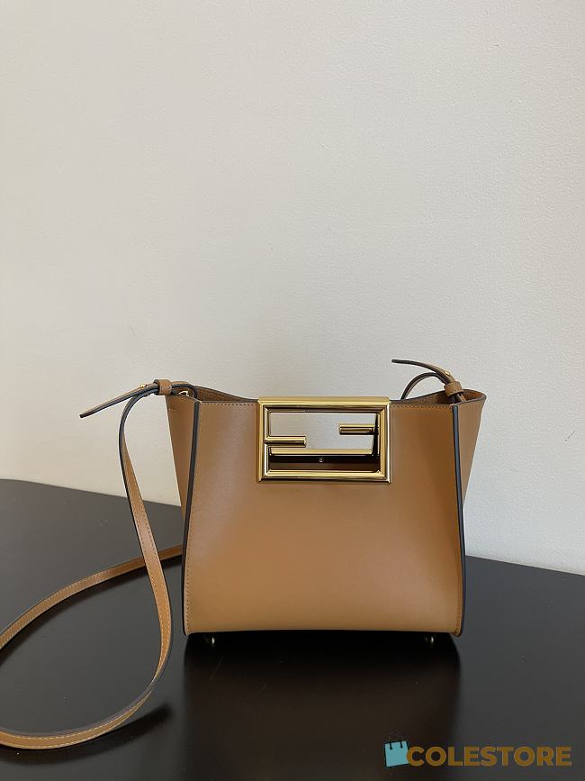 Fendi Way Small Shoulder Bag IN Brown 8BS05  - 1