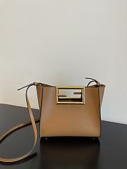 Fendi Way Small Shoulder Bag IN Brown 8BS05  - 2