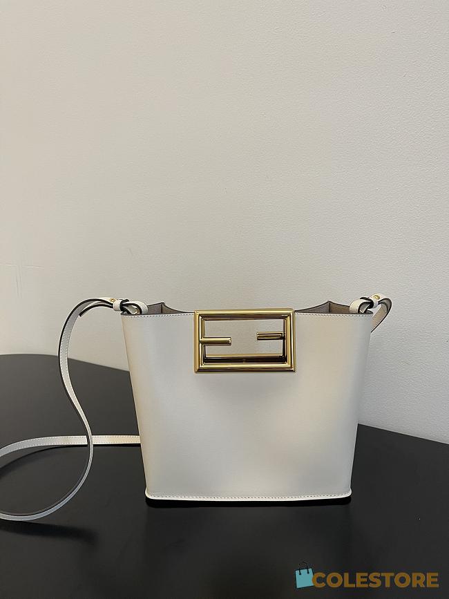 Fendi Way Small Shoulder Bag In White 8BS05  - 1