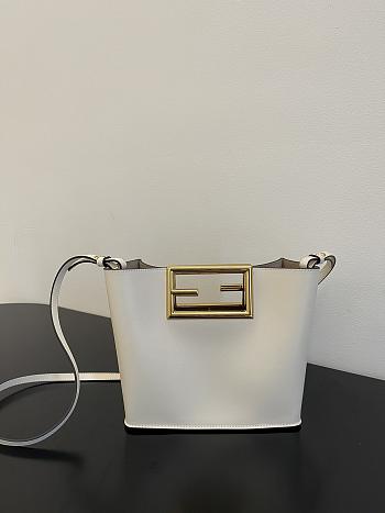 Fendi Way Small Shoulder Bag In White 8BS05 