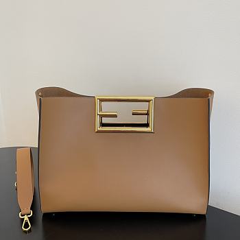 Fendi Way Shoulder Bag In Brown 8BS05 