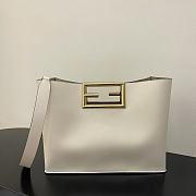 Fendi Way Shoulder Bag In White 8BS05 Size 40x18x30cm - 1