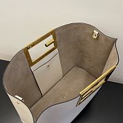 Fendi Way Shoulder Bag In White 8BS05 Size 40x18x30cm - 5