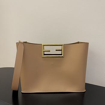 Fendi Way Shoulder Bag In Light Brown 8BS05 Size 40x18x30cm