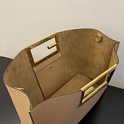 Fendi Way Shoulder Bag In Light Brown 8BS05 Size 40x18x30cm - 3