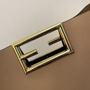 Fendi Way Shoulder Bag In Light Brown 8BS05 Size 40x18x30cm - 2