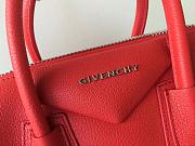 Givenchy Antigona Tote Glazed Medium In Red Size 28x33cm - 2