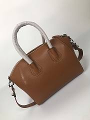 Givenchy Antigona Tote Glazed Medium In Brown 9982 Size 28x33cm - 6