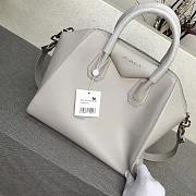 Givenchy Antigona Tote Glazed Medium In Grey 9982 Size 28x33cm - 3