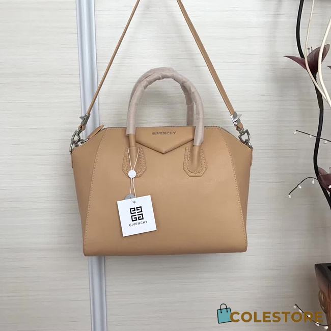 Givenchy Antigona Tote Glazed Medium In Beige 9982 Size 28x33cm - 1