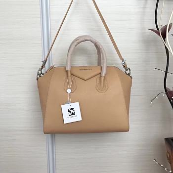 Givenchy Antigona Tote Glazed Medium In Beige 9982 Size 28x33cm