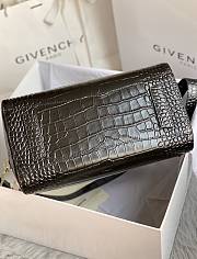 Givenchy Antigona Tote Glazed Medium In Black Crocodile 9982 Size 28x33cm - 4