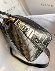 Givenchy Antigona Tote Glazed Medium In Black Crocodile 9982 Size 28x33cm - 2