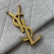 YSL Jamie Medium Carre Rive Gauche In Grey 515821 Size 24×15.5×6.5cm - 2