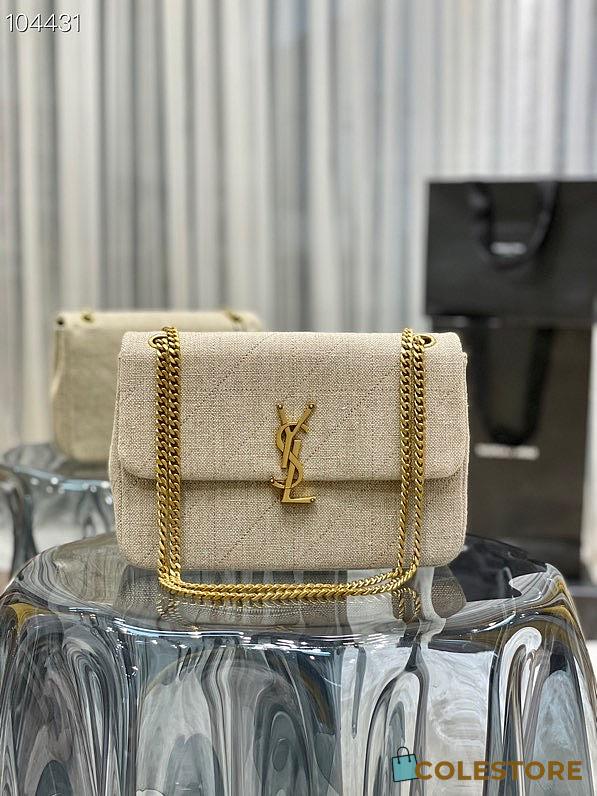 YSL Jamie Medium Carre Rive Gauche In Beige 515821 Size 24×15.5×6.5cm - 1