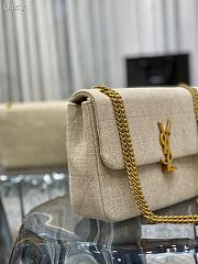YSL Jamie Medium Carre Rive Gauche In Beige 515821 Size 24×15.5×6.5cm - 5