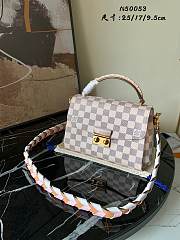 Louis Vuitton Croisette Ebene Compact Crossbody In White 25cm - 1
