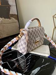 Louis Vuitton Croisette Ebene Compact Crossbody In White 25cm - 3