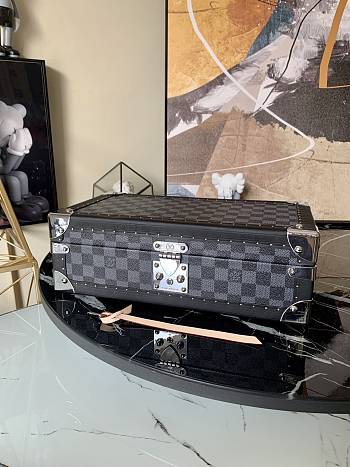 Louis Vuitton Cotteville 45 Damier Graphite In Blue M47641 Size 35x9x12cm