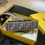 Fendi Baguette In Beige FF Canvas With Orange Trim 8BR600 Size 26x13x6cm - 5