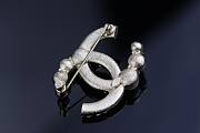 Chanel Brooch Double C - 4