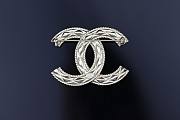 Chanel Brooch Double C Pearl - 4