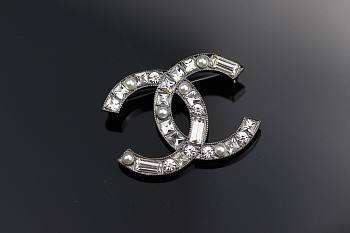 Chanel CC Logo Brooch 