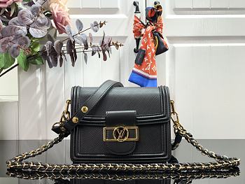 Louis Vuitton Mini Dauphine Epi Leather Black M55964 Size 20x15x9 cm