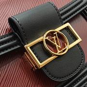 Louis Vuitton Mini Dauphine Epi Leather Black&Red M55964 Size 20cm - 6