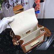 Louis Vuitton Mini Dauphine Epi Leather White&Brown M55964 Size 20x15x9 cm - 4